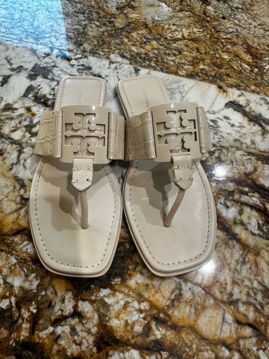 Tory Burch Shoes - Tory Burch Cream Georgia Sandals